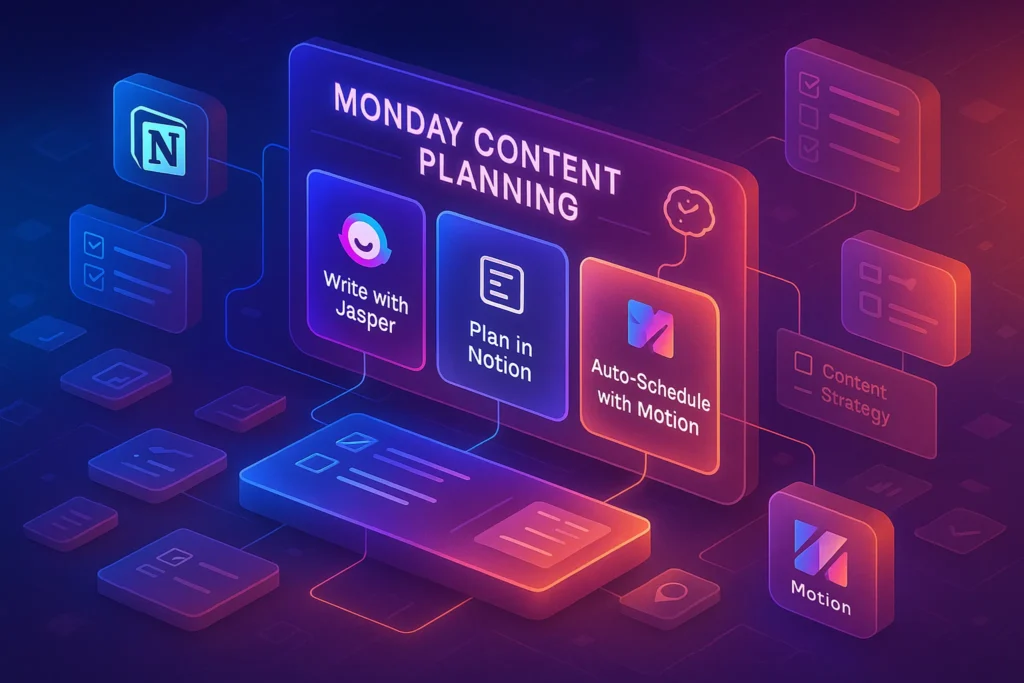 Monday Content Planning- AI Calendar + Task System