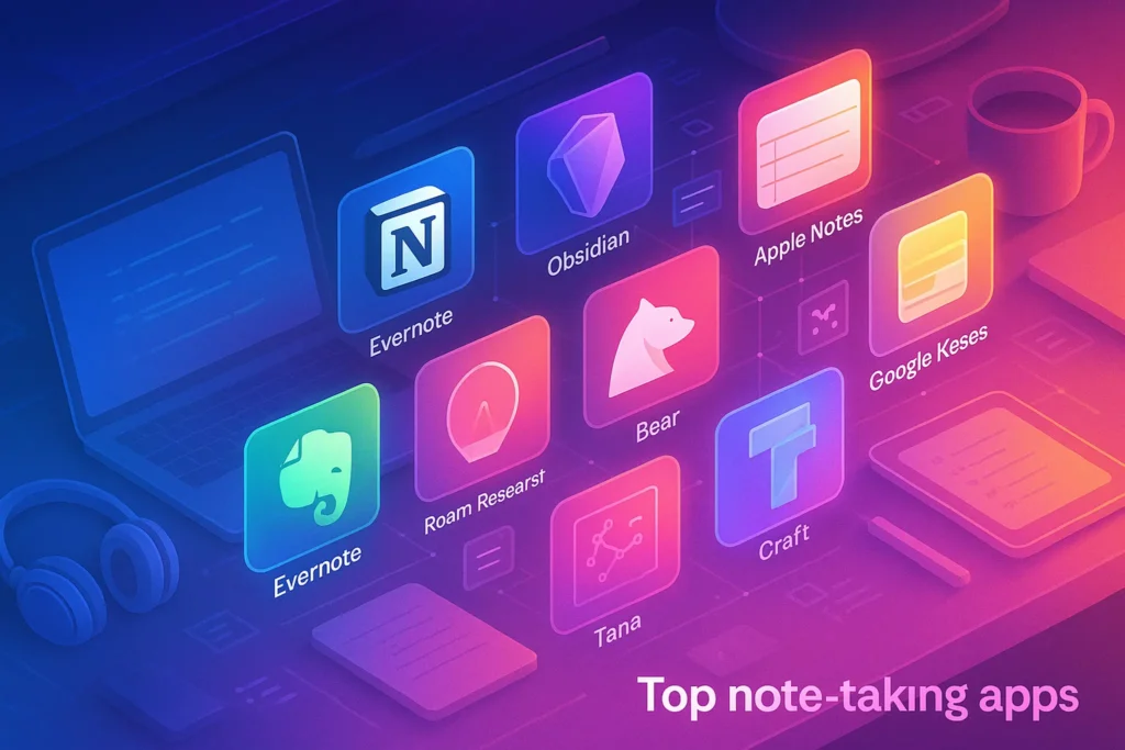 10 Best Note‑Taking Apps in 2025 (Free & Paid)