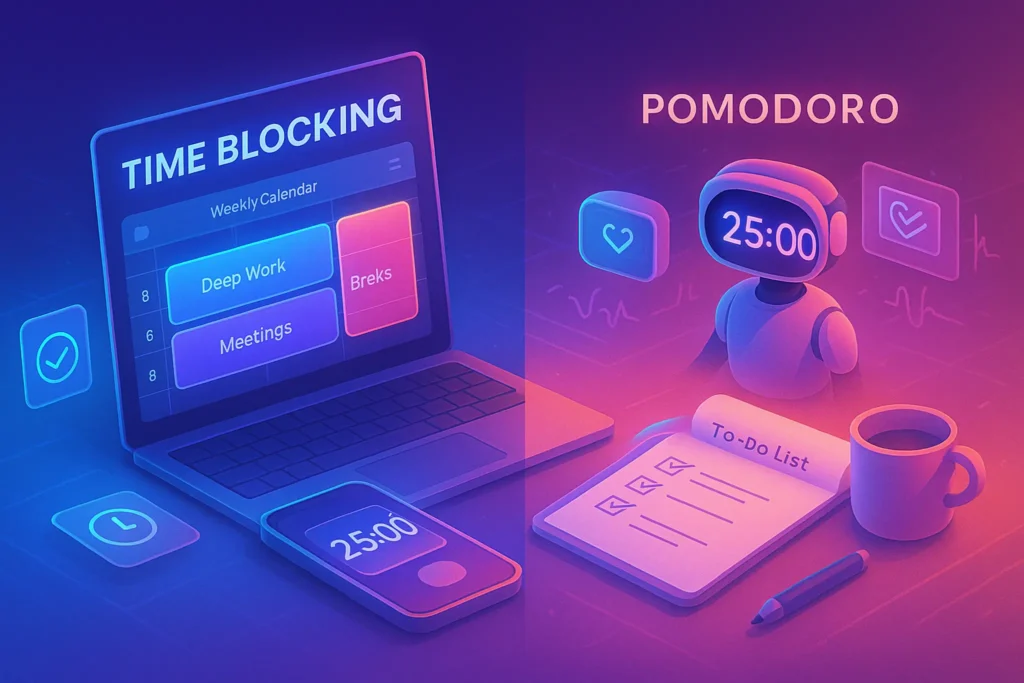 Time Blocking vs. Pomodoro: Which Productivity Method Works Best?
