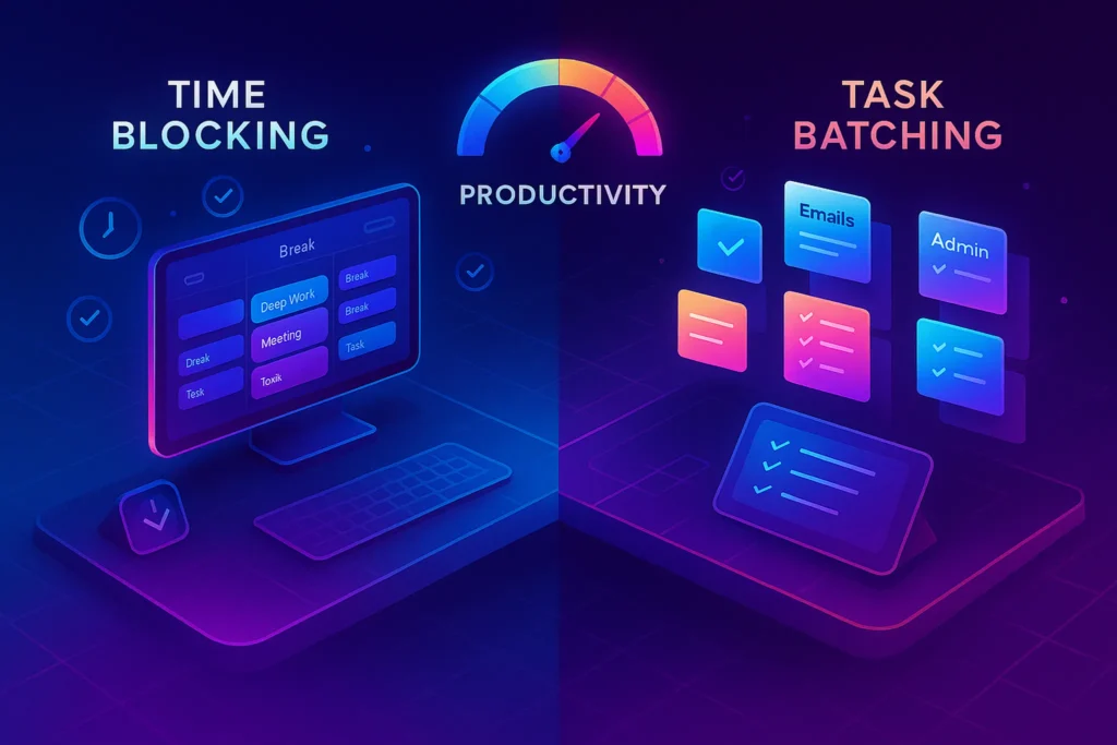 Time Blocking vs Task Batching: Pro Tips to Boost Productivity – NerdChips featured image