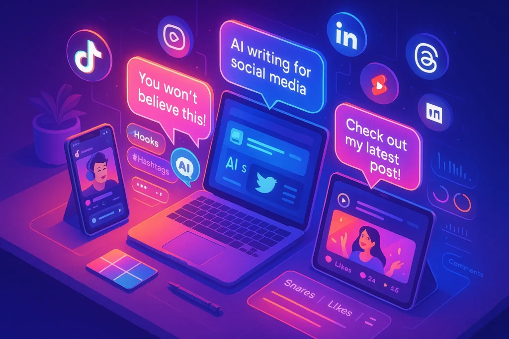 Best AI Writing Tools for Creating Viral Social Media Posts – NerdChips featured image