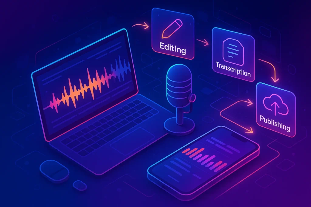 Best Automation Tools for Podcast Production and Publishing – NerdChips featured image