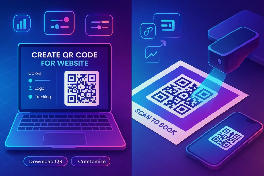 How to Create a QR Code for Your Website (2025 Guide): Fast, Branded, and Trackable – NerdChips featured image