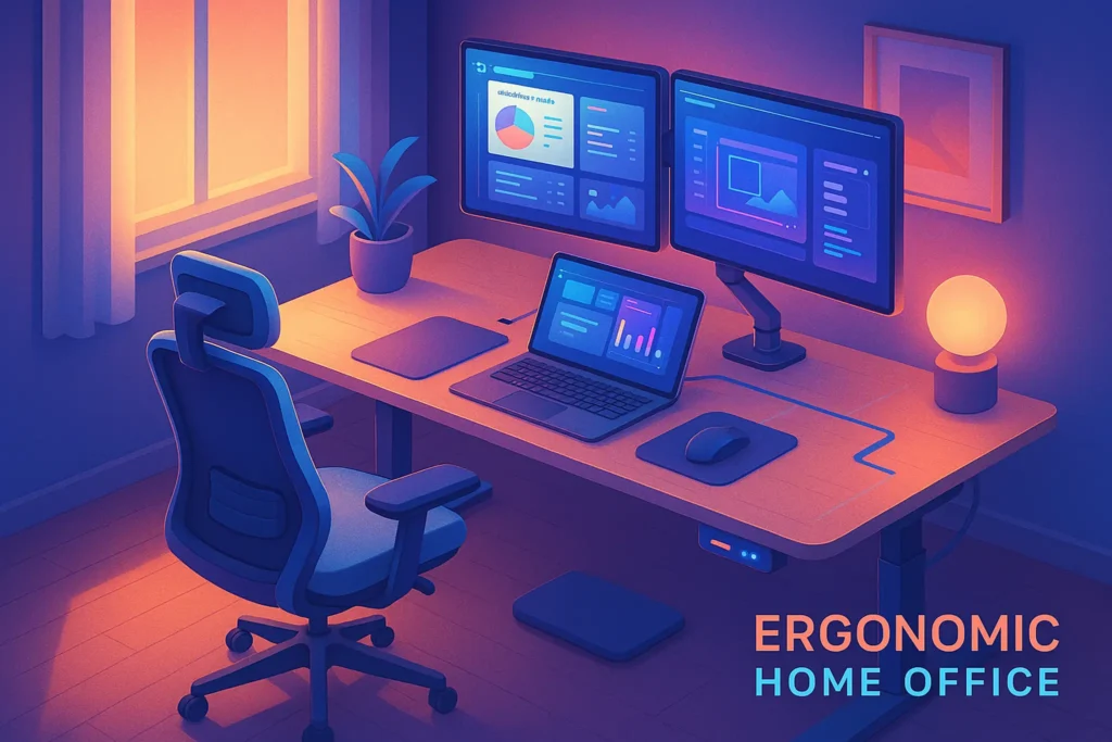 Ergonomic Home Office Setup: Pro Tips for Comfort and Productivity – NerdChips featured image