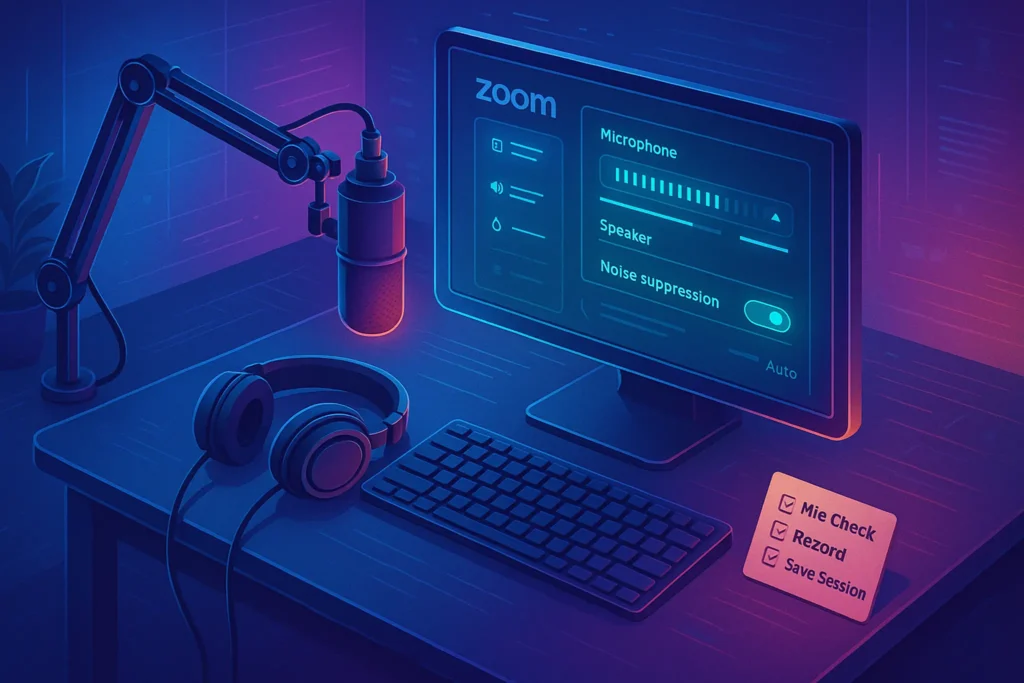 How to Record a Podcast on Zoom – NerdChips featured image