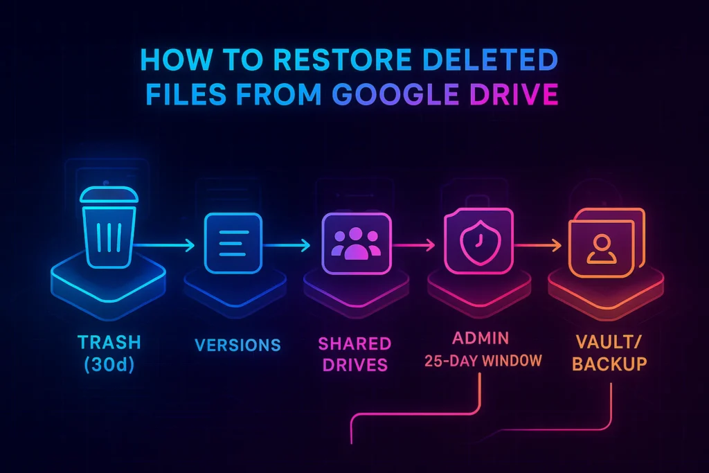 How to Restore Deleted Files from Google Drive – NerdChips featured image