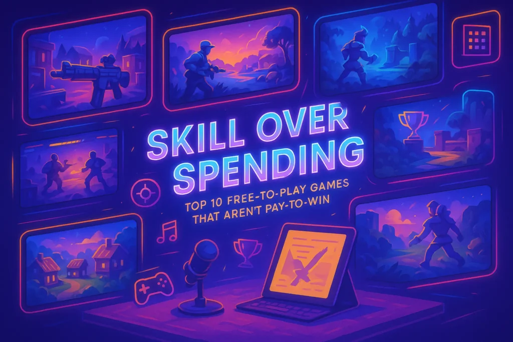 Top 10 Free-to-Play Games That Aren’t Pay-to-Win – NerdChips featured image