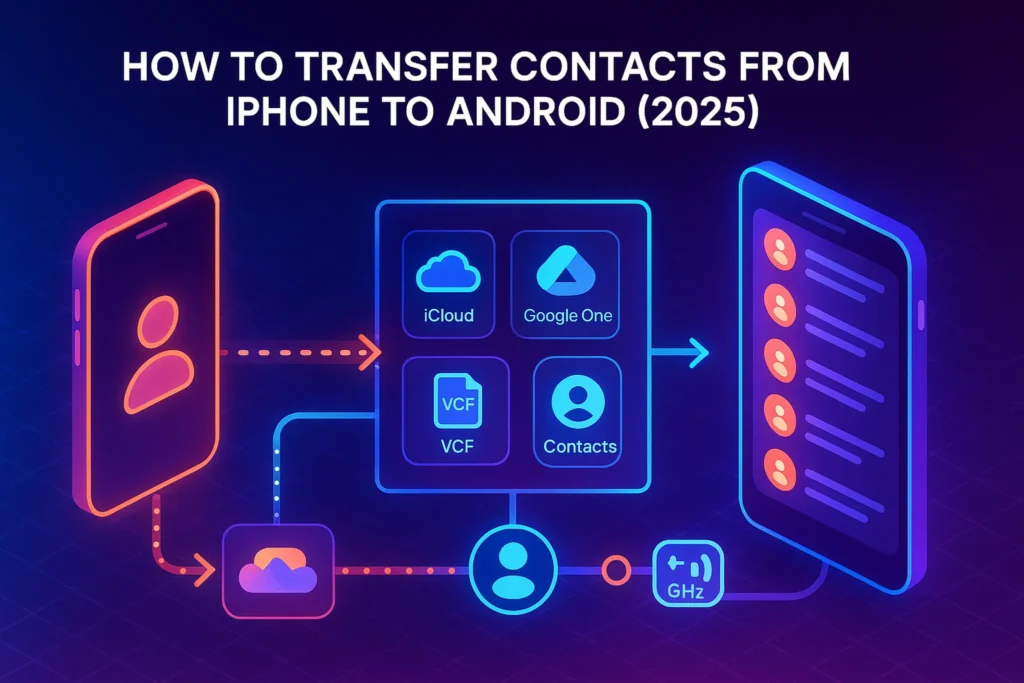 How to Transfer Contacts from iPhone to Android (2025 Guide: Fast, Clean, and Error-Free) – NerdChips featured image