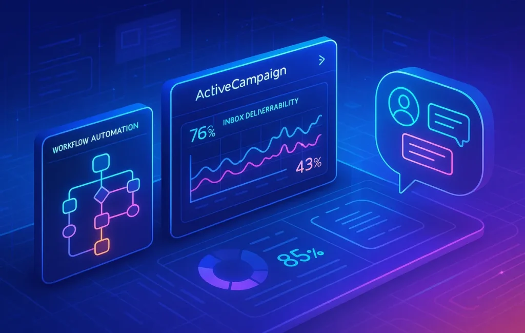 ActiveCampaign Review: Automations, Deliverability & Customer Support Tested - NerdChips Featured Image