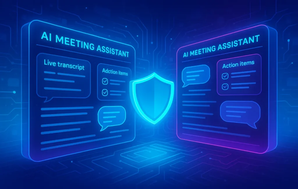 AI Meeting Assistants Compared: Transcripts, Action Items & Privacy Face-Off - NerdChips Featured Image