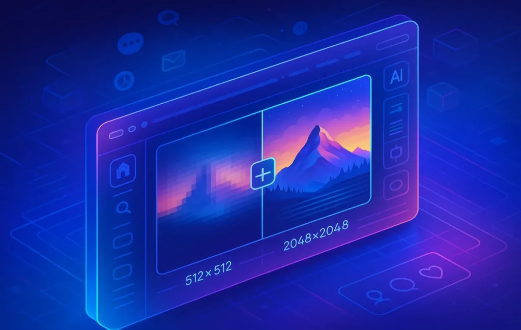 Best AI Image Upscalers in 2025: Sharper Visuals for Web & Social Content - NerdChips Featured Image