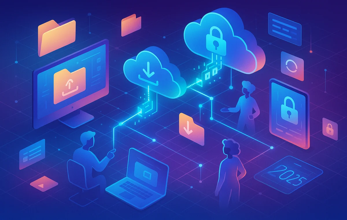 Best File Sharing Apps for Businesses: Fast and Secure Options 2025 - NerdChips Featured Image