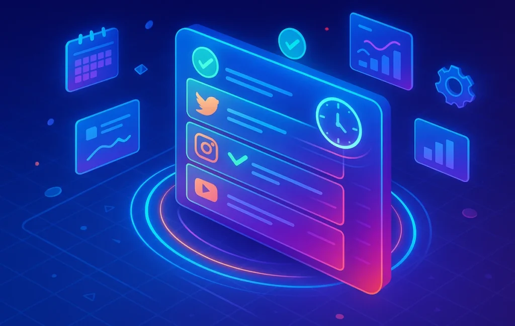 Best Social Scheduling Tools: Queues, AI Timing & Approval Workflows - NerdChips Featured Image