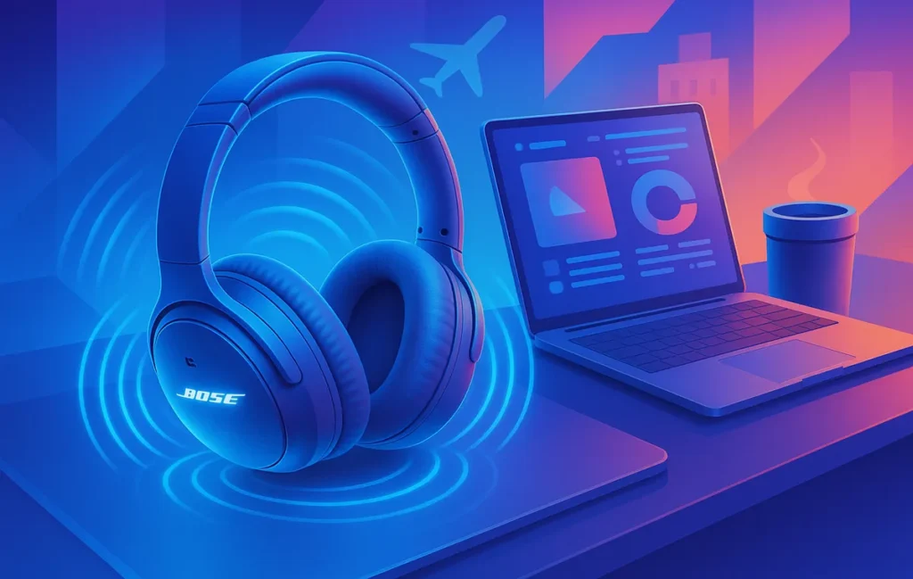 Bose QuietComfort Ultra Review 2025: Next-Gen Noise Cancelling for Work & Travel - NerdChips Featured Image