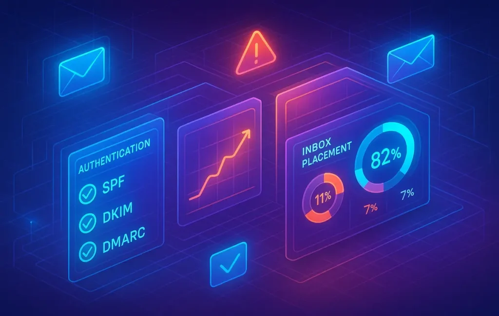 Email Deliverability: Authentication, Warming, and Monitoring - NerdChips Featured Image