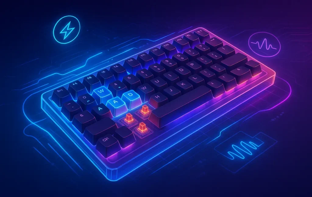 Gaming Mechanical Keyboards: Switch Types, Latency & Build - NerdChips Featured Image