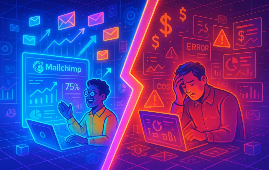 Mailchimp Review 2025: When It Works—and When It Doesn’t - NerdChips Featured Image
