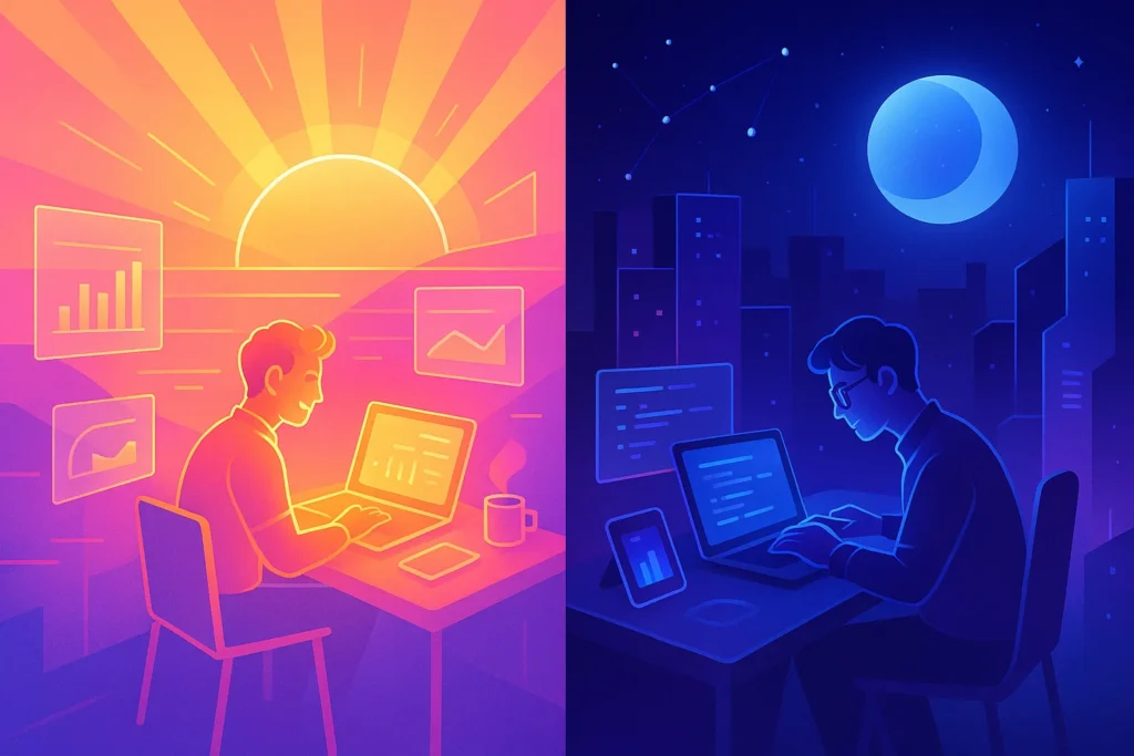 Night Owl vs. Early Bird: How to Tailor Your Productivity to Your Energy Peaks - NerdChips Featured Image