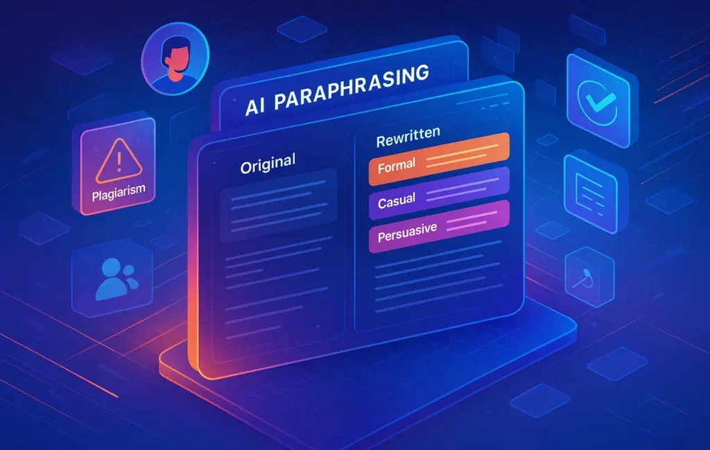 Paraphrasing Tools for Teams: Style, Tone & Plagiarism Checks - NerdChips Featured Image