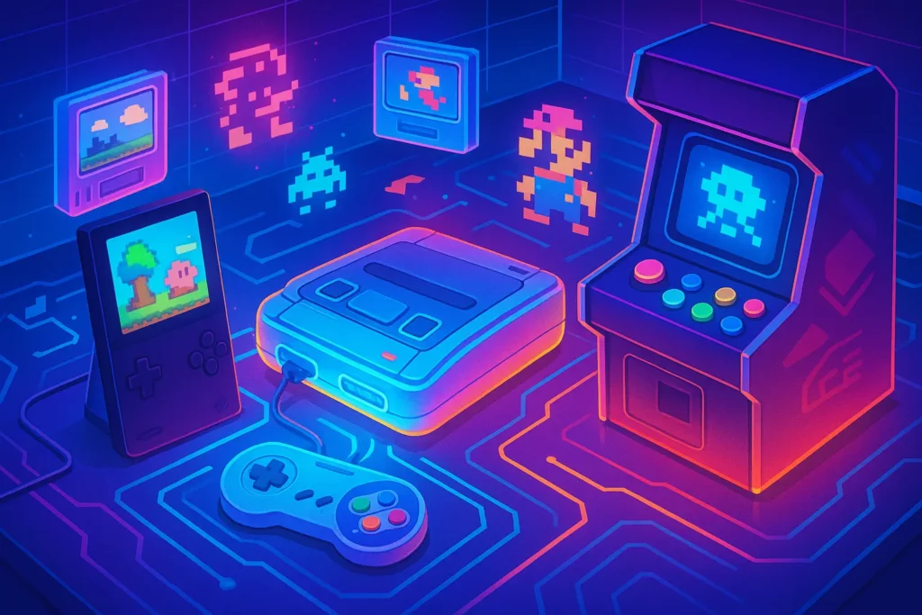 Retro Console Revival: Modern Tech Brings Classics Back - NerdChips Featured Image
