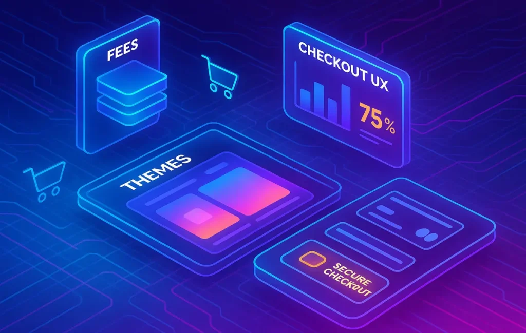 Shopify Review 2025: Fees, Themes & Checkout UX - NerdChips Featured Image