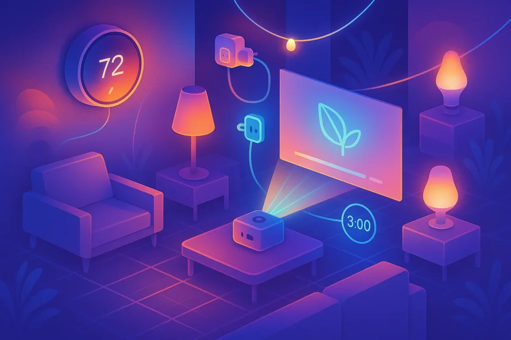Smart Home Gadgets That Save Electricity (2025 Edition) - NerdChips Featured Image
