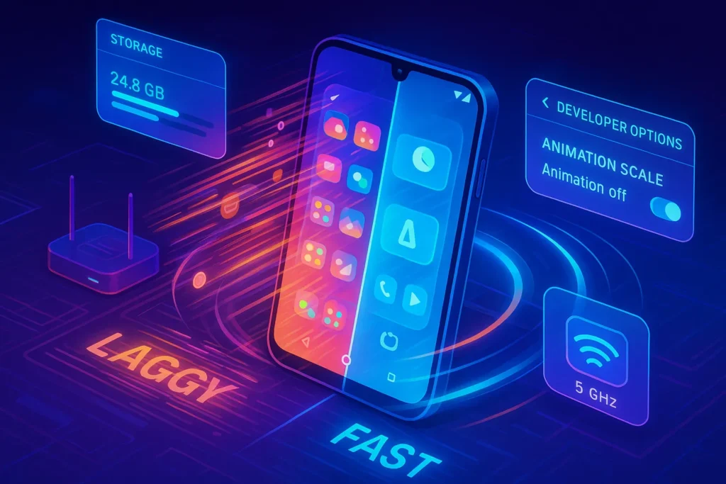 How to Speed Up a Slow Android Phone (2025, Step-by-Step) - NerdChips Featured Image