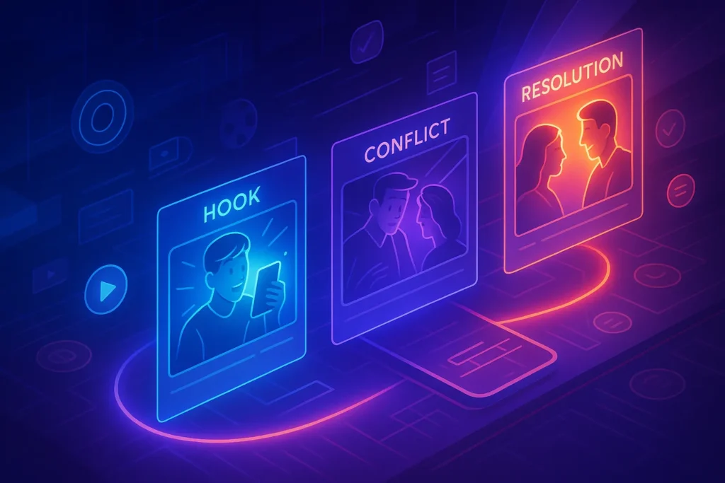 Storytelling in Video Ads: Crafting Commercials People Actually Watch - NerdChips Featured Image