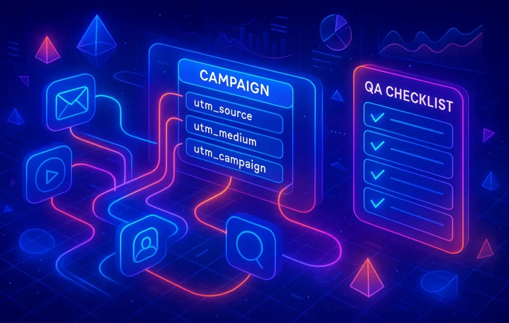 UTM Tracking: Setup, Naming Conventions & QA Checklist - NerdChips Featured Image