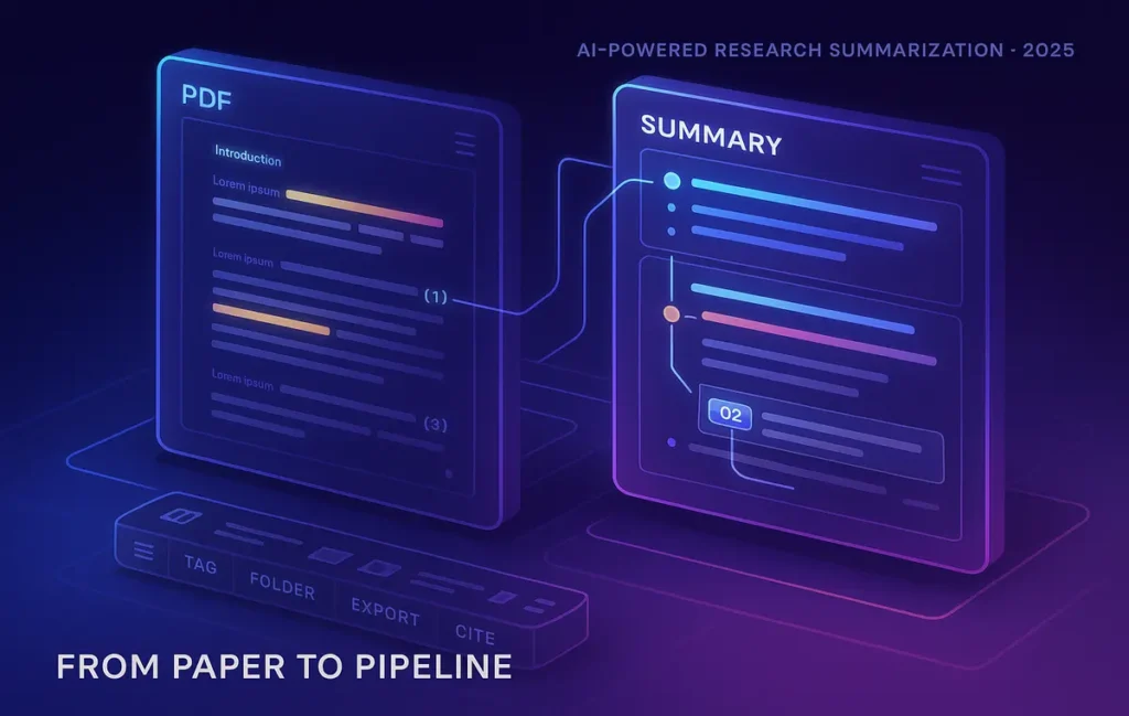 How to Use AI to Summarize Research Papers (Step-by-Step Guide 2025) - NerdChips Featured Image