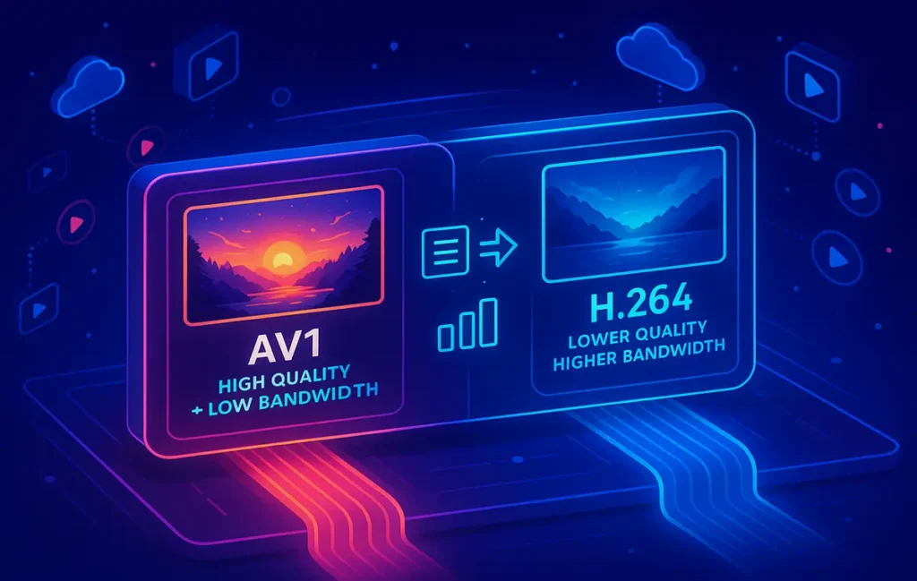 AV1 Everywhere: Streaming Quality vs Bandwidth in 2025 - NerdChips Featured Image