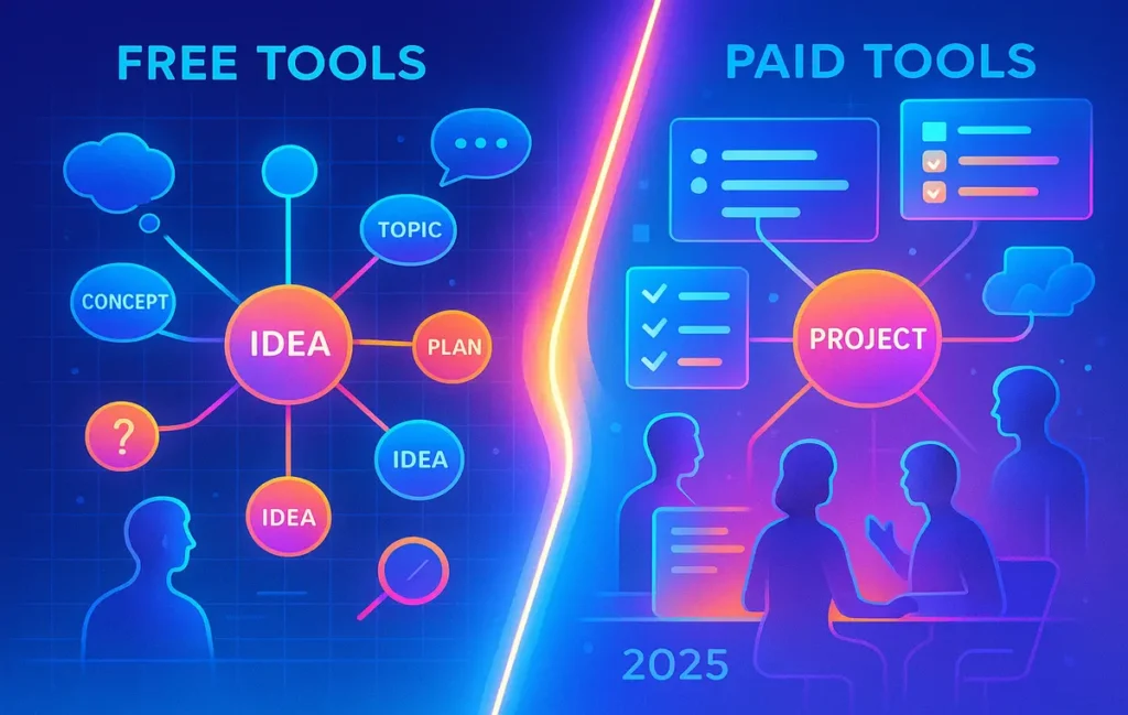 Best Free vs Paid Mind Mapping Tools: Which One Boosts Your Creativity in 2025? - NerdChips Featured Image
