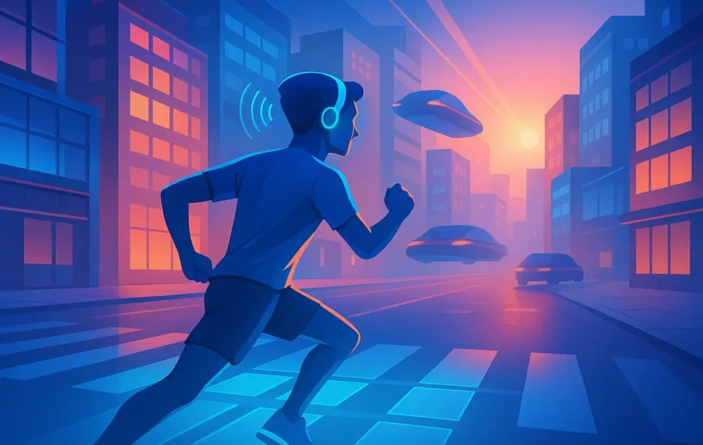 Bone-Conduction Headphones: Safer Sound for Commuters & Runners - NerdChips Featured Image