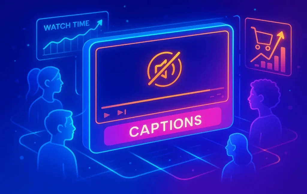 Captioning & Accessibility: How Subtitles Lift Watch Time & Sales - NerdChips Featured Image