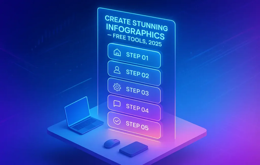 How to Create Infographics with Free Tools in 2025 (Step-by-Step Guide) - NerdChips Featured Image