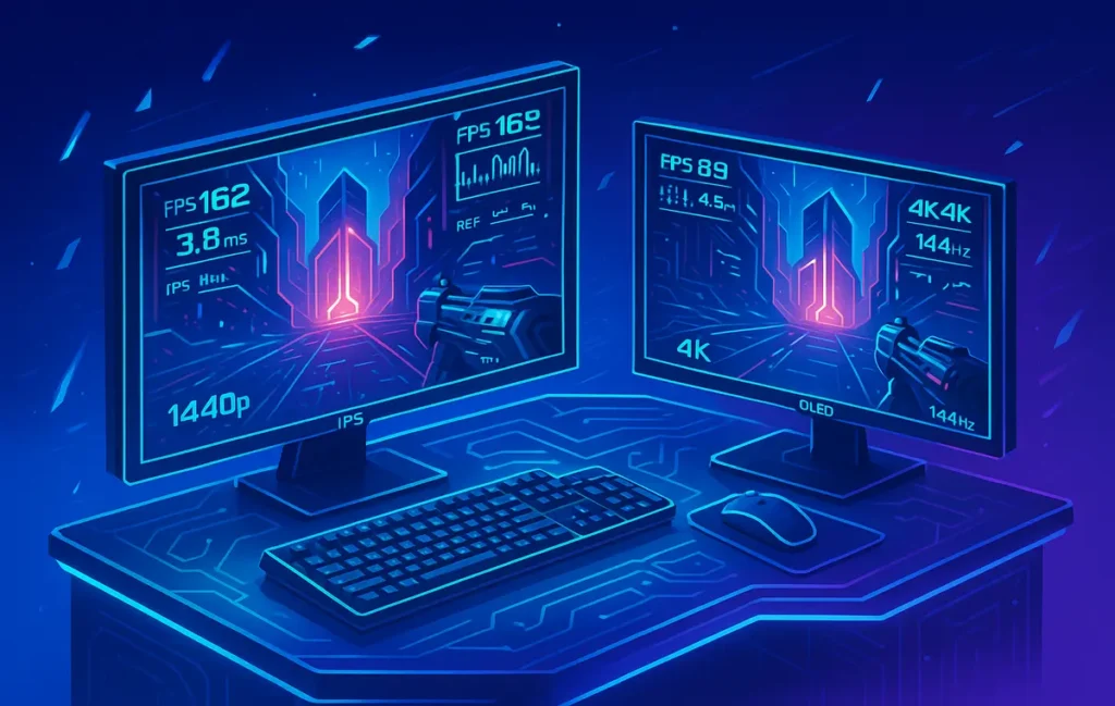 The 2025 Gaming Monitor Buying Guide: Resolution, Refresh & Panel—Choose Right, Not Loud - NerdChips Featured Image