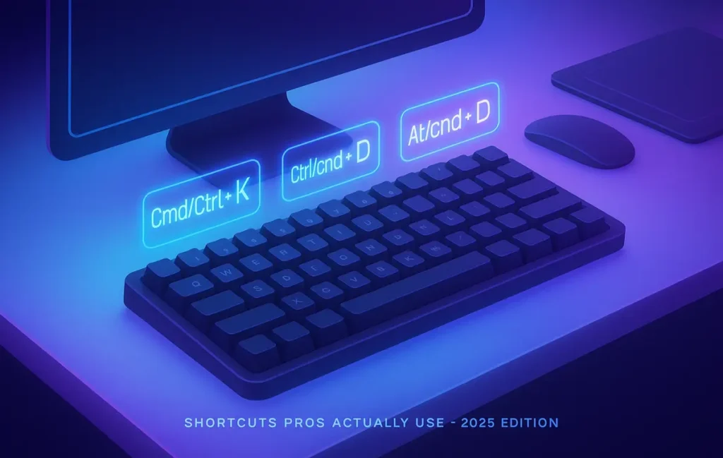 Keyboard Shortcuts Pros Actually Use (2025 Edition) - NerdChips Featured Image