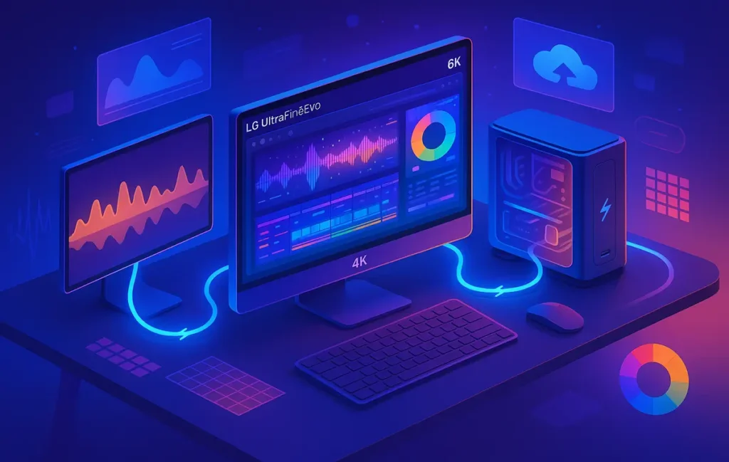LG UltraFine Evo 6K Monitor with Thunderbolt 5: The Future of Creative Workflows - NerdChips Featured Image