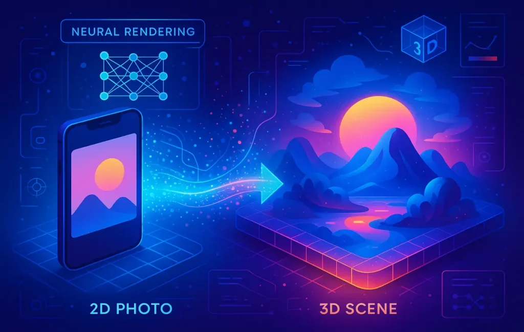 Neural Rendering & 3D Gen: From Gaussian Splatting to Instant NeRF for Creators - NerdChips Featured Image