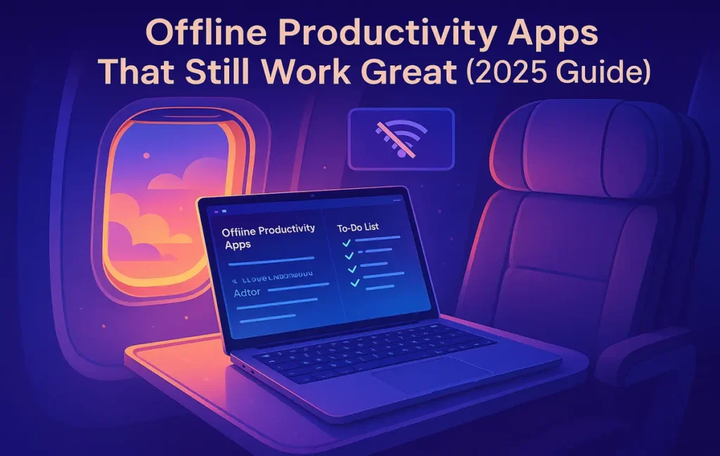 Offline Productivity Apps That Still Work Great (2025 Guide) - NerdChips Featured Image