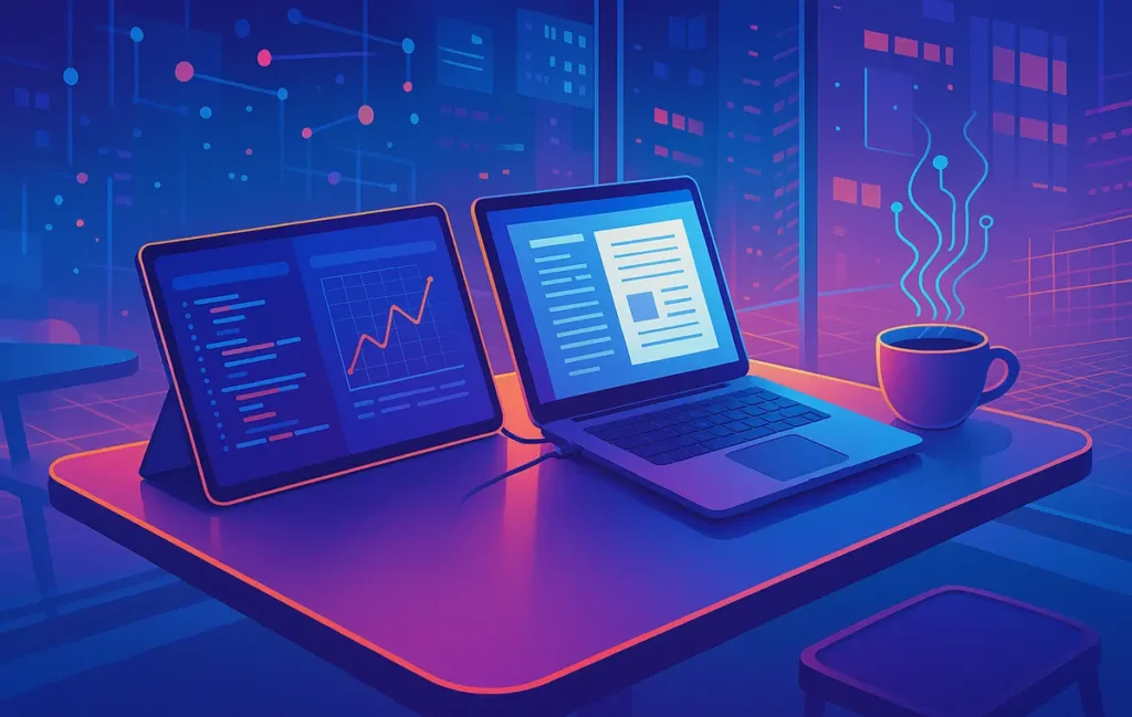 Portable USB-C Monitors: Dual-Screen Productivity On the Go - NerdChips Featured Image
