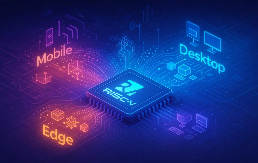 RISC-V Momentum Check: Desktop, Mobile & AI Edge - NerdChips Featured Image