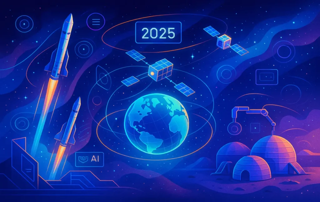 Space Tech Innovations in 2025: Satellites, Rockets, and Beyond - NerdChips Featured Image