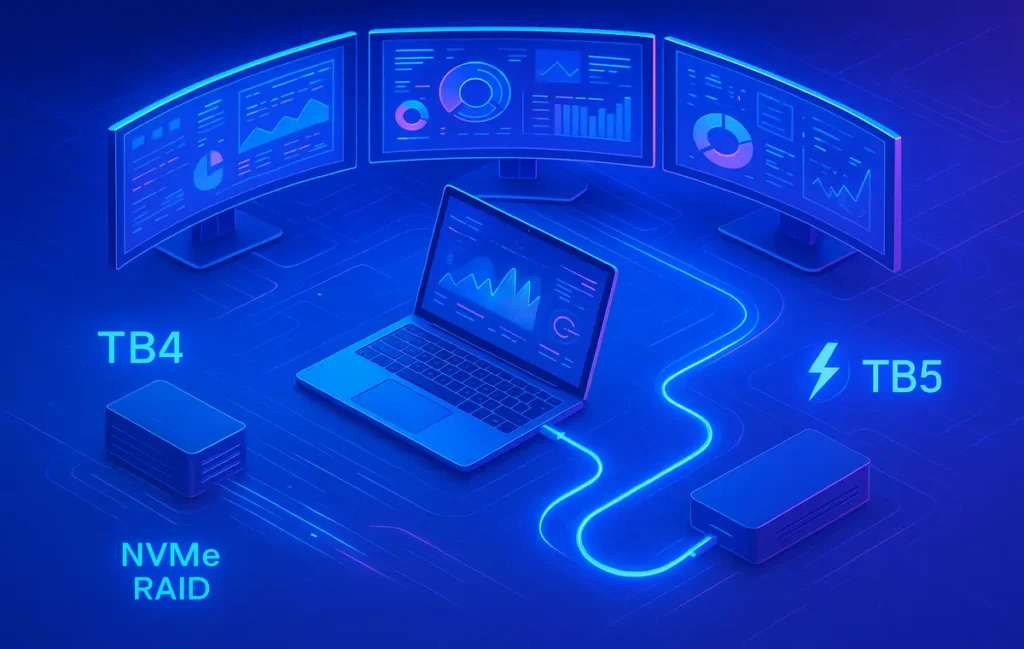 Thunderbolt 4 vs Thunderbolt 5 – What’s New and What Actually Matters? - NerdChips Featured Image