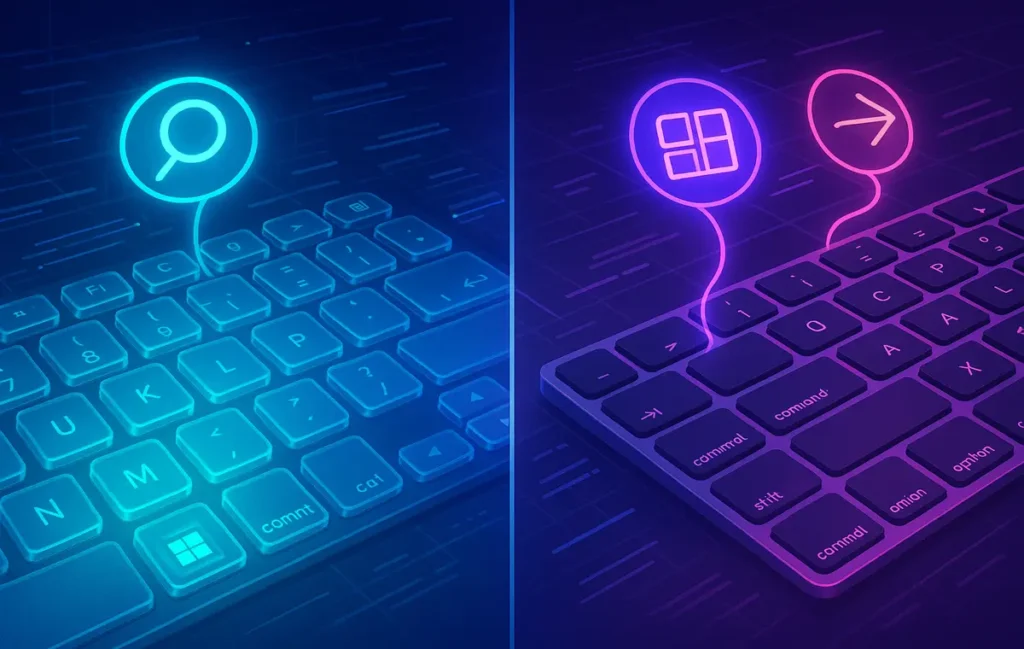 Time-Saving Shortcuts for Windows & Mac: Your 2025 Cross-Platform Power Play - NerdChips Featured Image