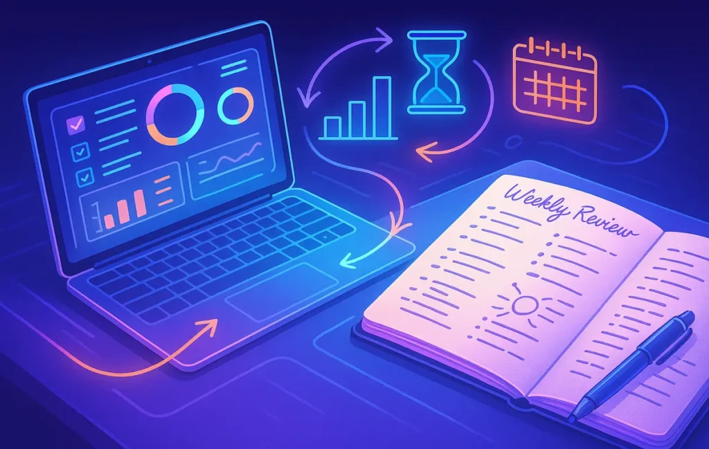 Weekly Review Playbook: Rituals, Dashboards & Metrics - NerdChips Featured Image