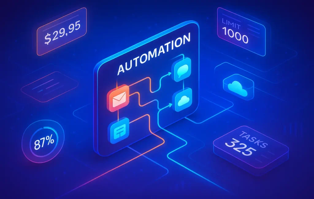 Zapier Review 2025: Automations, Limits & Pricing for Power Users - NerdChips Featured Image