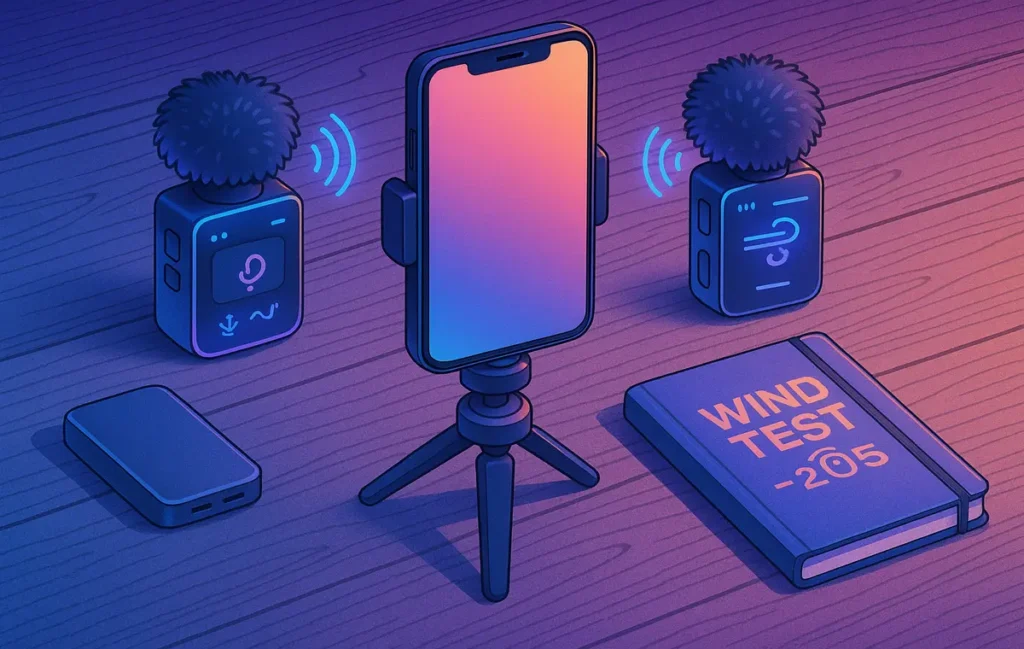Best Bluetooth Mics for Mobile Creators (Wind Noise Test — 2025 Edition) - NerdChips Featured Image