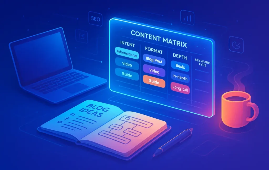 Content Idea Matrices for Niche Blogs (2025 Templates You Can Copy) - NerdChips Featured Image