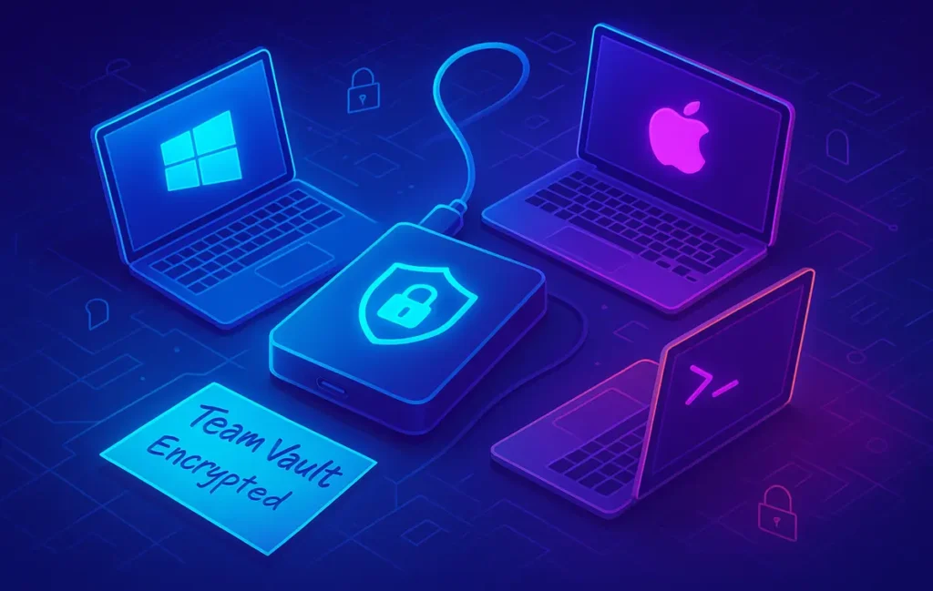 Encrypt a Shared External Drive for Team Use (2025 Guide) - NerdChips Featured Image